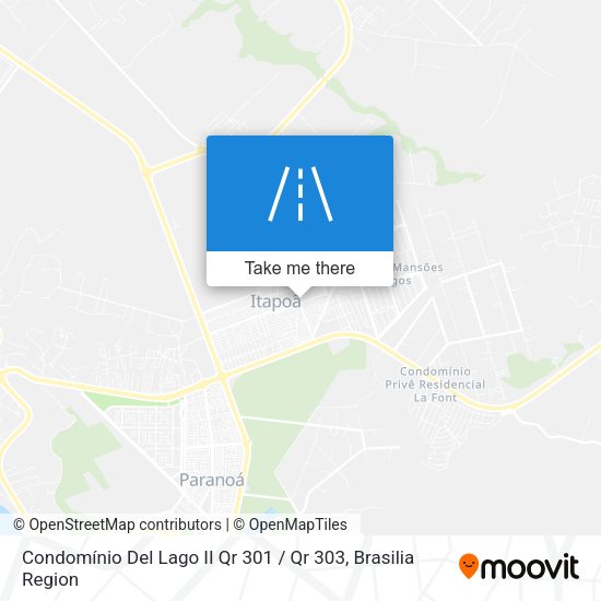 Condomínio Del Lago II Qr 301 / Qr 303 map