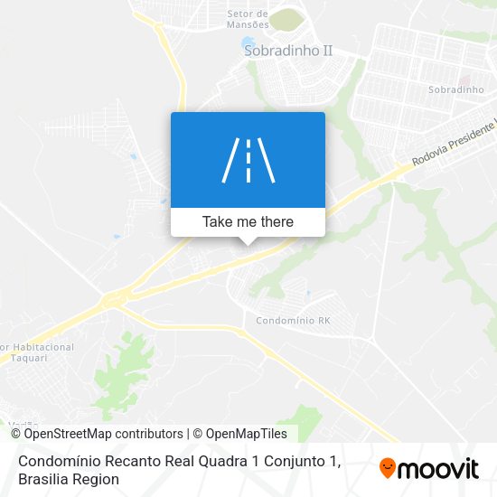 Condomínio Recanto Real Quadra 1 Conjunto 1 map