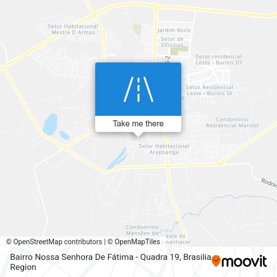 Bairro Nossa Senhora De Fátima - Quadra 19 map