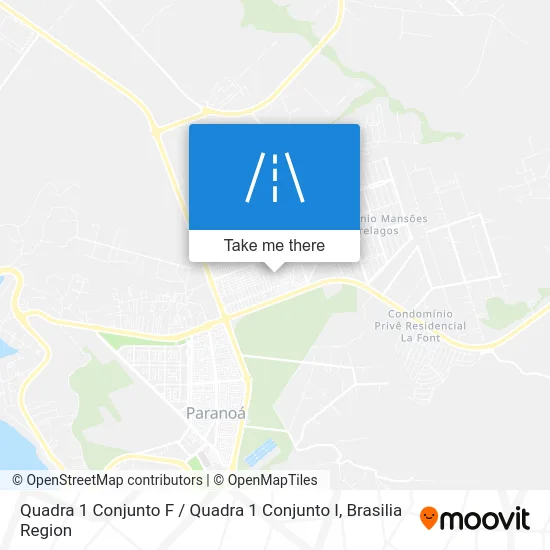 Quadra 1 Conjunto F / Quadra 1 Conjunto I map