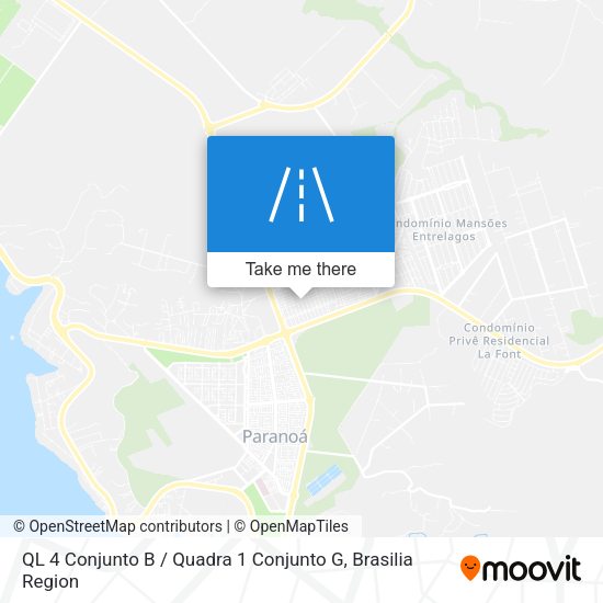 QL 4 Conjunto B / Quadra 1 Conjunto G map