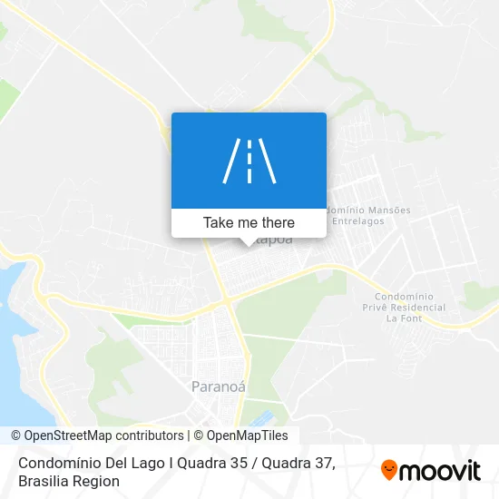 Condomínio Del Lago I Quadra 35 / Quadra 37 map