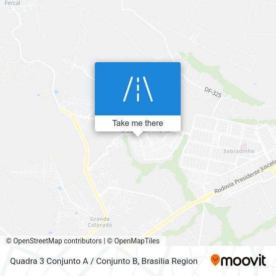 Quadra 3 Conjunto A / Conjunto B map