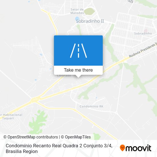 Condomínio Recanto Real Quadra 2 Conjunto 3 / 4 map