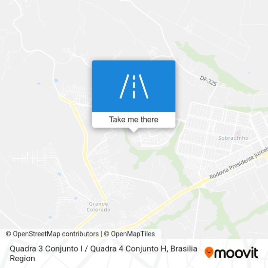 Quadra 3 Conjunto I / Quadra 4 Conjunto H map