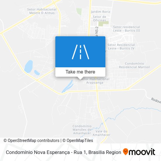 Condomínio Nova Esperança - Rua 1 map