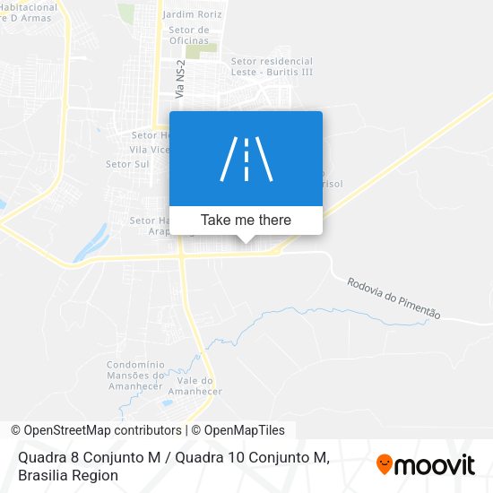 Quadra 8 Conjunto M / Quadra 10 Conjunto M map