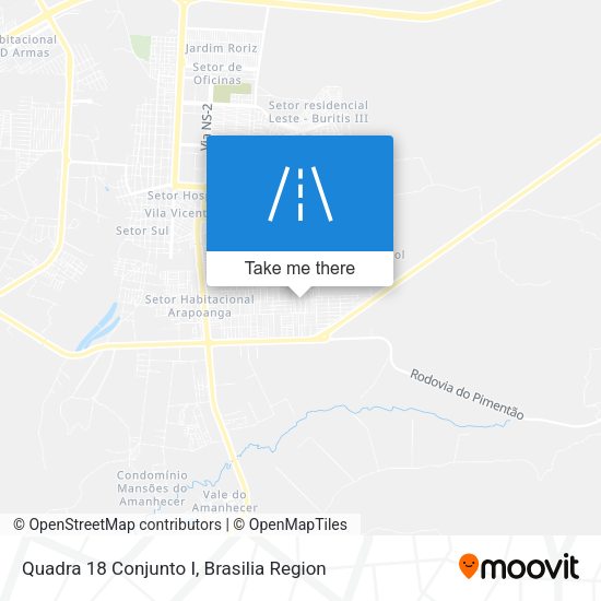 Quadra 18 Conjunto I map