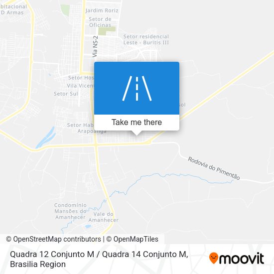 Quadra 12 Conjunto M / Quadra 14 Conjunto M map