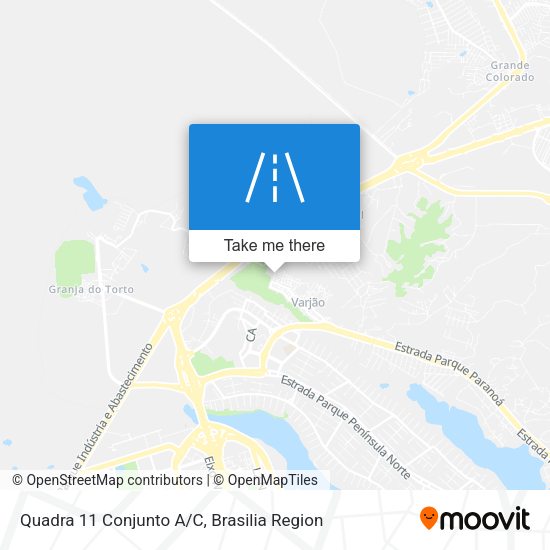 Quadra 11 Conjunto A/C map