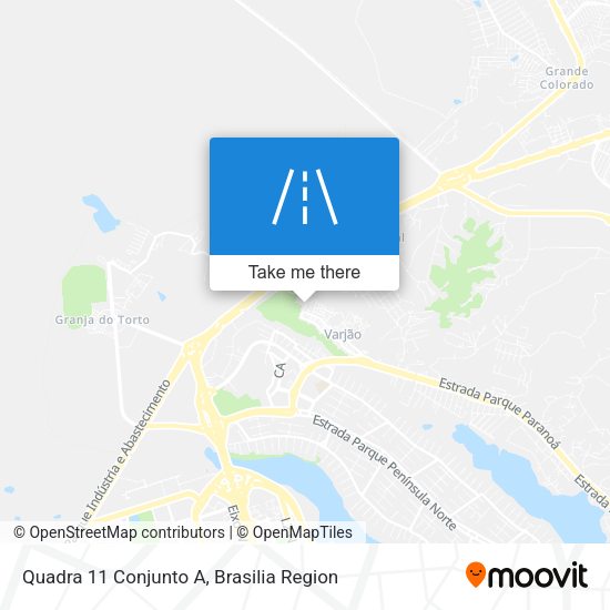 Quadra 11 Conjunto A map