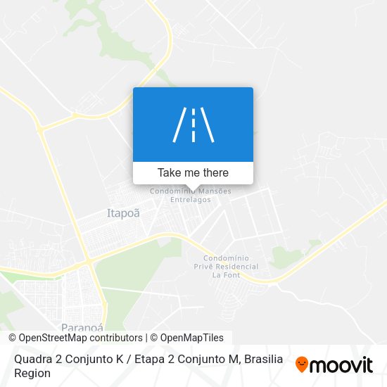 Quadra 2 Conjunto K / Etapa 2 Conjunto M map