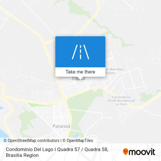 Condomínio Del Lago I Quadra 57 / Quadra 58 map