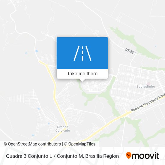 Quadra 3 Conjunto L / Conjunto M map