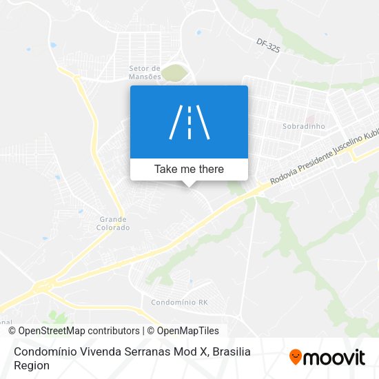 Condomínio Vivenda Serranas Mod X map