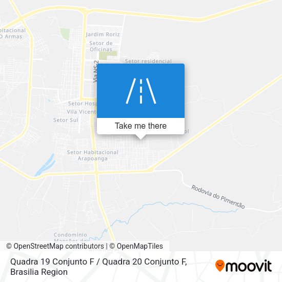Quadra 19 Conjunto F / Quadra 20 Conjunto F map
