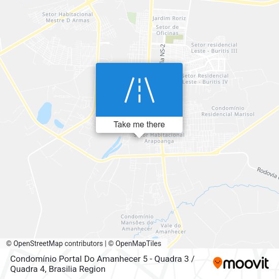 Condomínio Portal Do Amanhecer 5 - Quadra 3 / Quadra 4 map