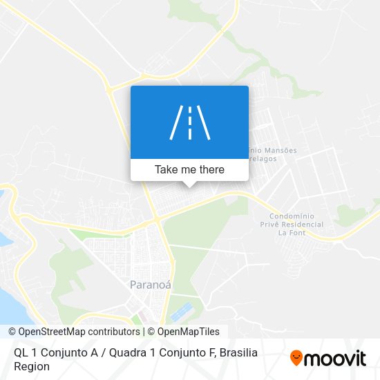 QL 1 Conjunto A / Quadra 1 Conjunto F map