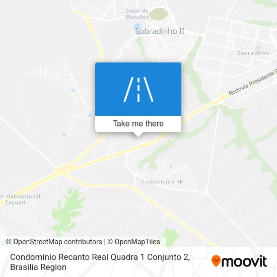 Condomínio Recanto Real Quadra 1 Conjunto 2 map