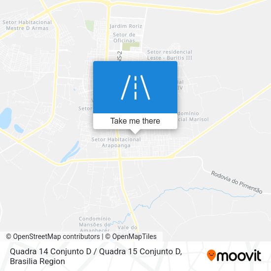 Quadra 14 Conjunto D / Quadra 15 Conjunto D map