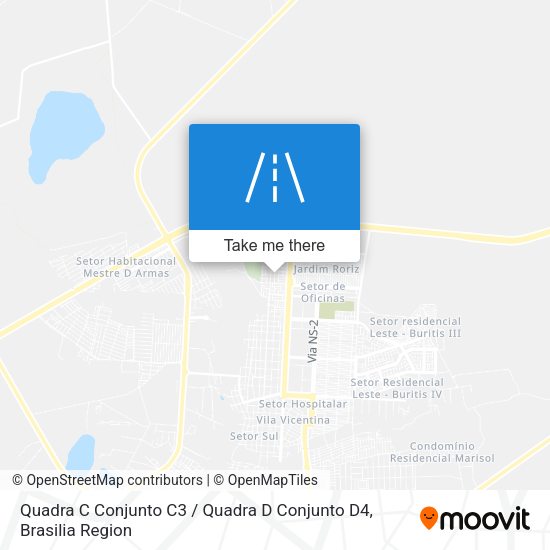 Quadra C Conjunto C3 / Quadra D Conjunto D4 map