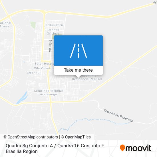 Quadra 3g Conjunto A / Quadra 16 Conjunto F map