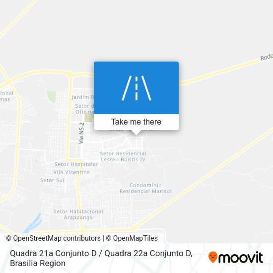 Quadra 21a Conjunto D / Quadra 22a Conjunto D map