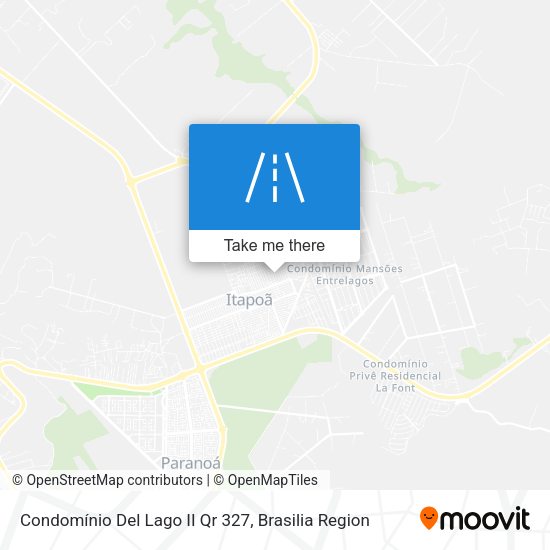 Condomínio Del Lago II Qr 327 map