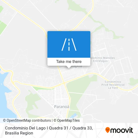 Condomínio Del Lago I Quadra 31 / Quadra 33 map