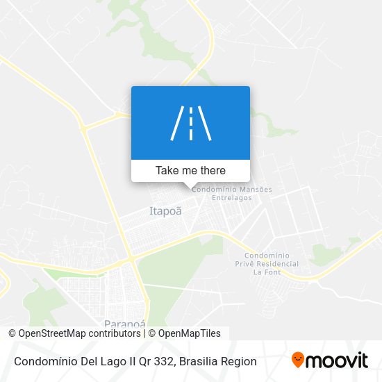 Condomínio Del Lago II Qr 332 map