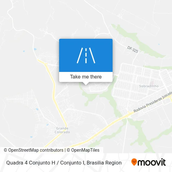 Quadra 4 Conjunto H / Conjunto I map