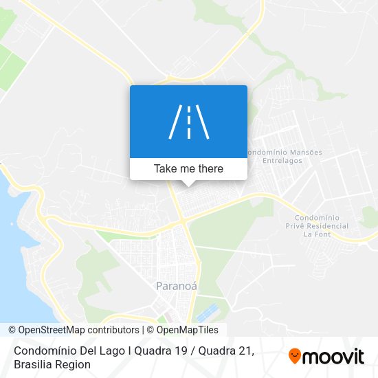 Condomínio Del Lago I Quadra 19 / Quadra 21 map