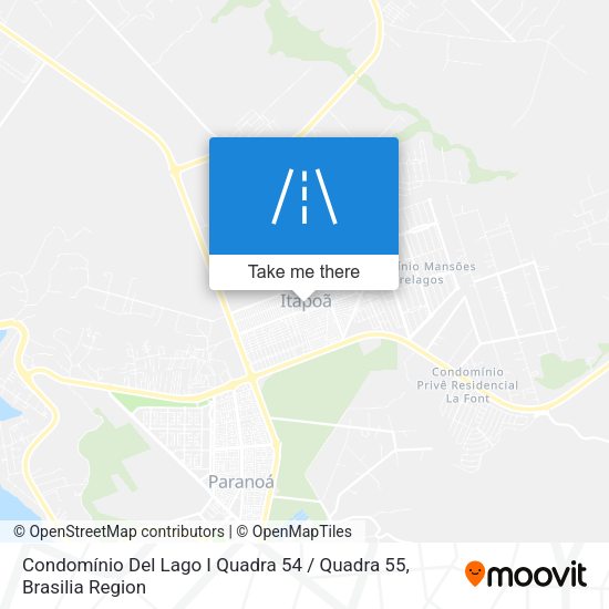 Condomínio Del Lago I Quadra 54 / Quadra 55 map