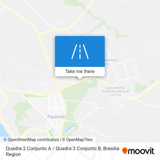 Quadra 2 Conjunto A / Quadra 2 Conjunto B map