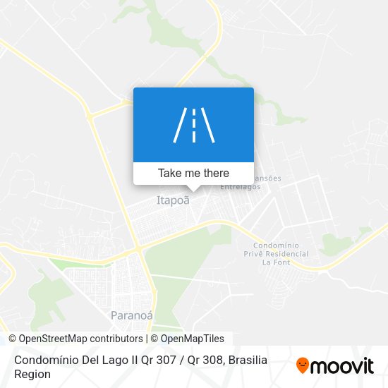 Condomínio Del Lago II Qr 307 / Qr 308 map