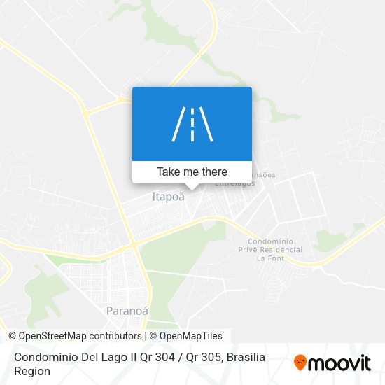 Condomínio Del Lago II Qr 304 / Qr 305 map