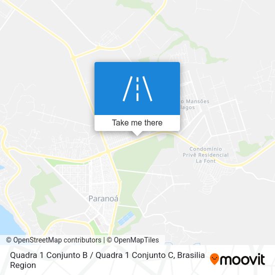 Quadra 1 Conjunto B / Quadra 1 Conjunto C map
