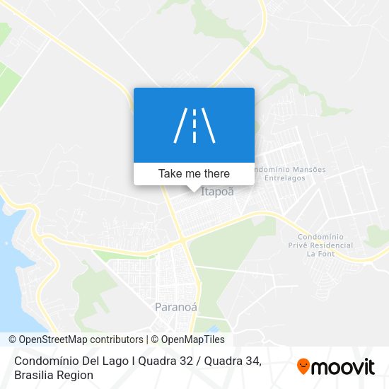 Condomínio Del Lago I Quadra 32 / Quadra 34 map