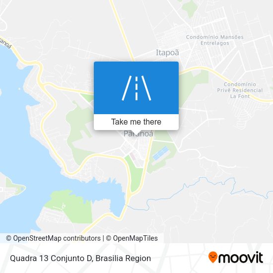 Quadra 13 Conjunto D map