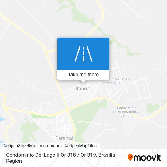 Condomínio Del Lago II Qr 318 / Qr 319 map