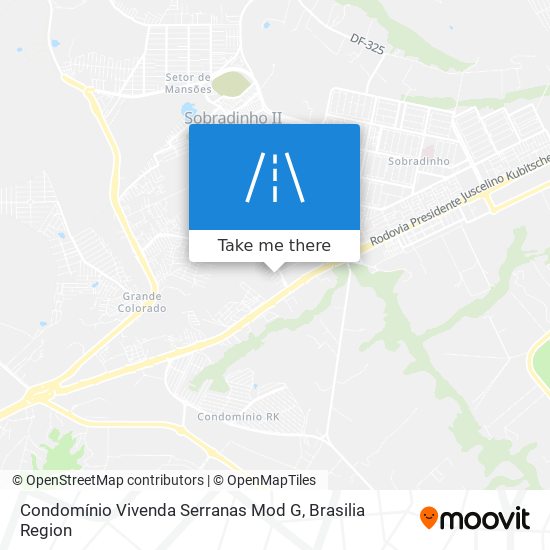 Condomínio Vivenda Serranas Mod G map