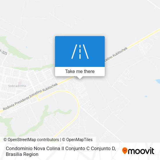 Condomínio Nova Colina II Conjunto C Conjunto D map