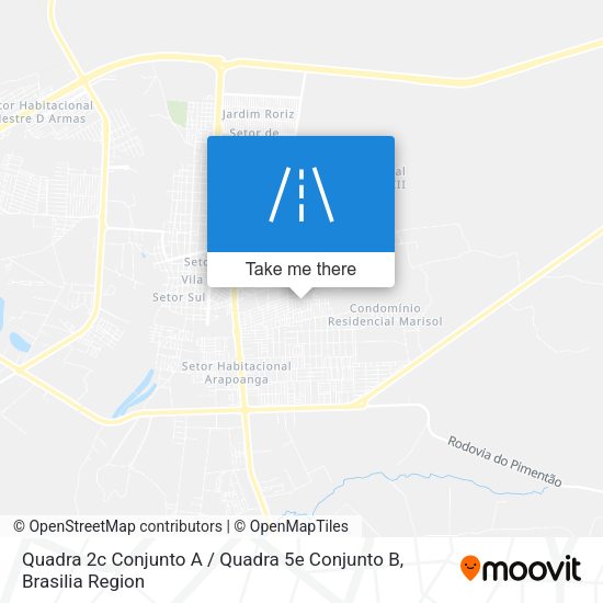 Quadra 2c Conjunto A / Quadra 5e Conjunto B map