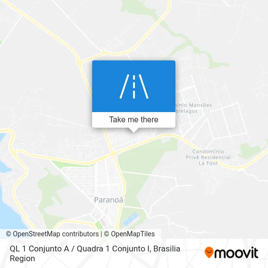 QL 1 Conjunto A / Quadra 1 Conjunto I map