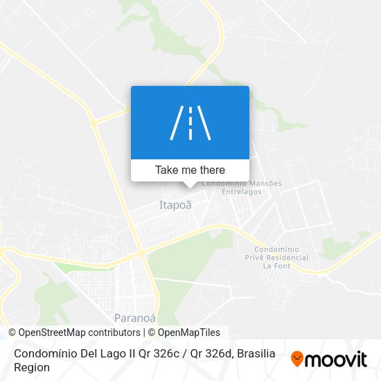 Condomínio Del Lago II Qr 326c / Qr 326d map