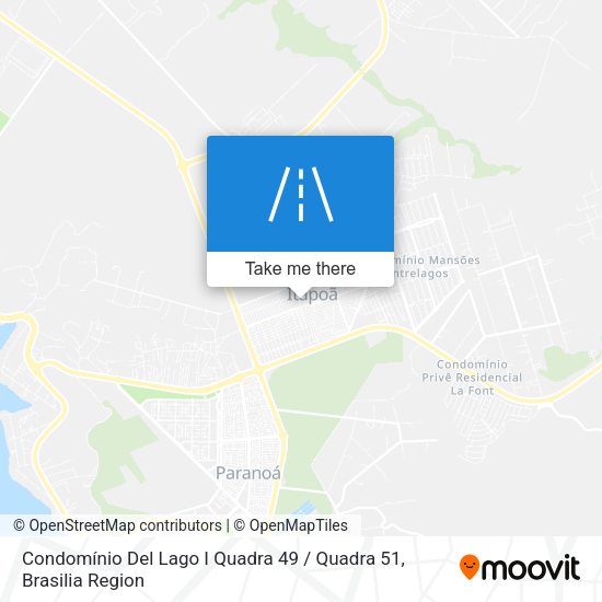 Condomínio Del Lago I Quadra 49 / Quadra 51 map
