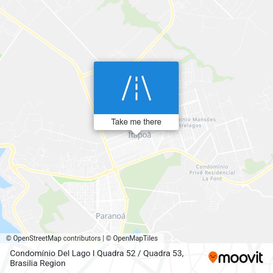 Condomínio Del Lago I Quadra 52 / Quadra 53 map