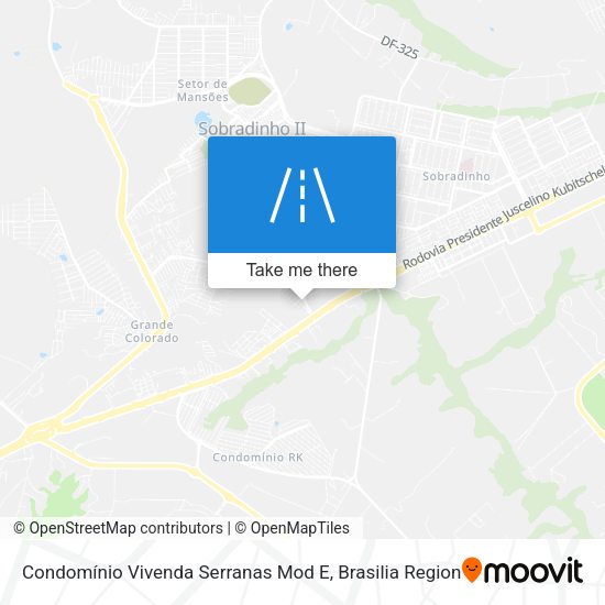 Condomínio Vivenda Serranas Mod E map