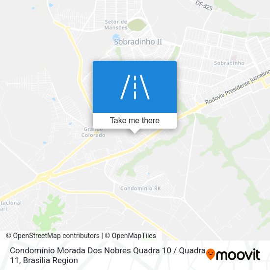 Condomínio Morada Dos Nobres Quadra 10 / Quadra 11 map