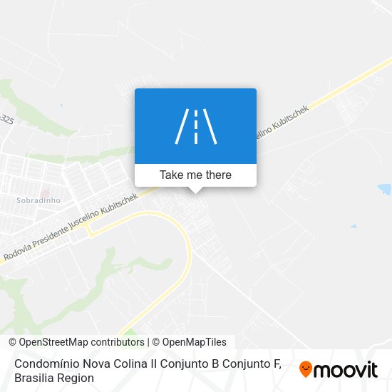 Condomínio Nova Colina II Conjunto B Conjunto F map